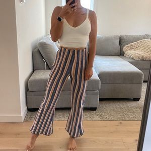 Free People striped knit pants